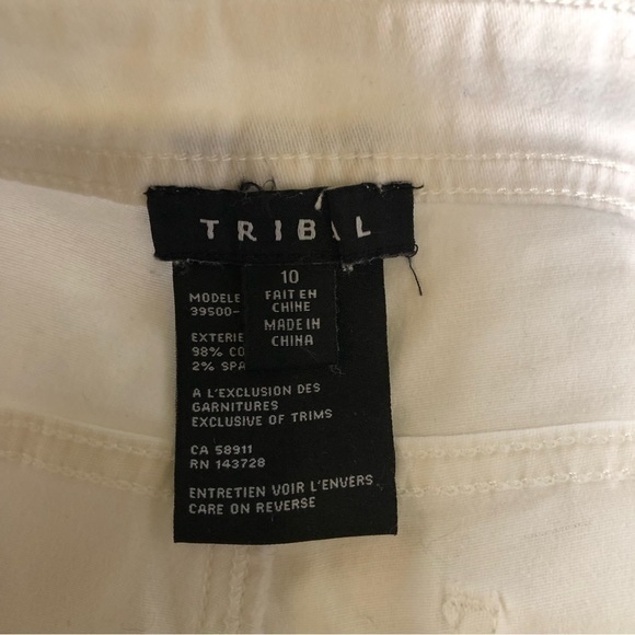 TRIBAL Womens White Pants Size 10 - Picture 6 of 12